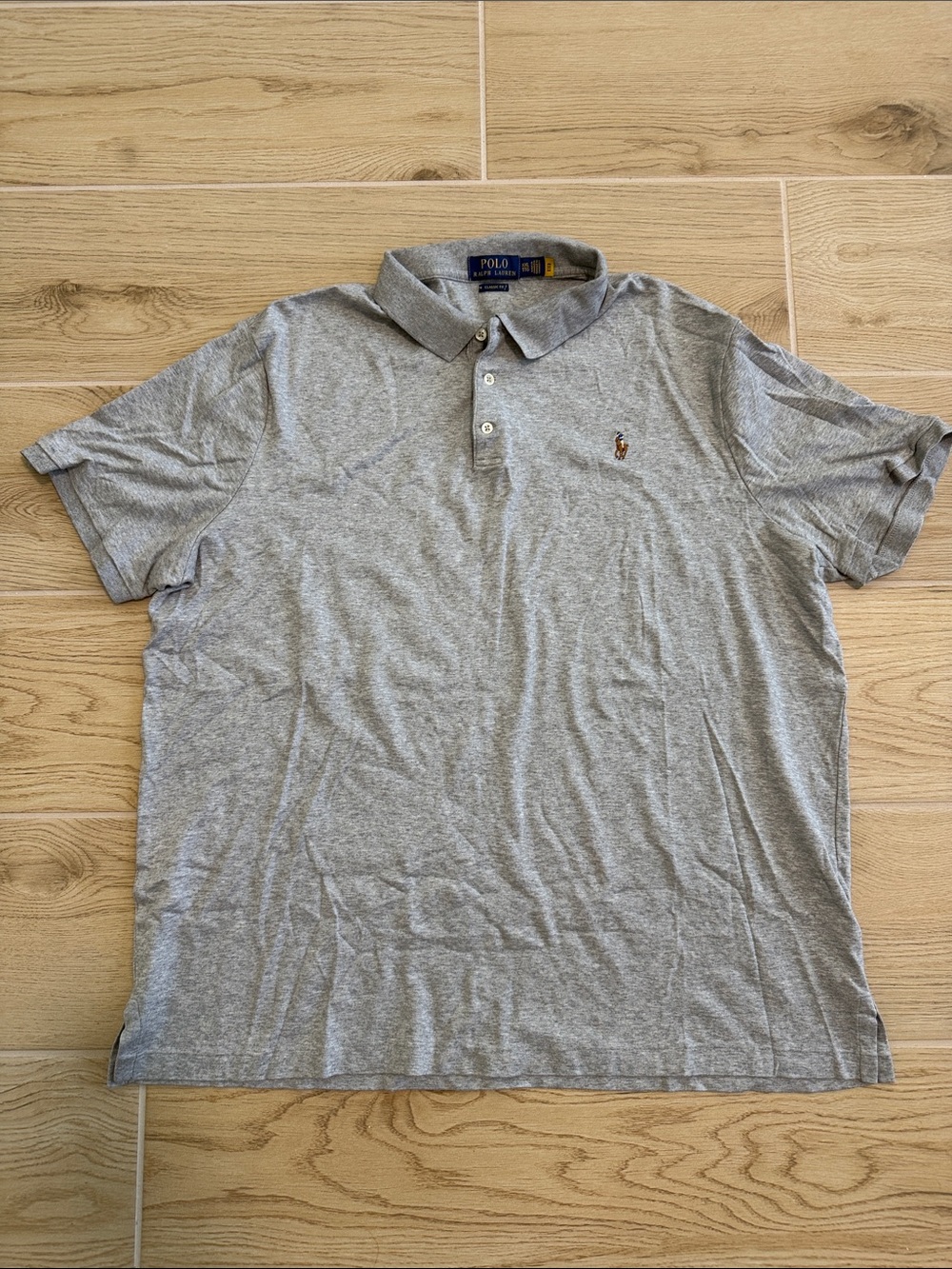Polo by Ralph Lauren Gray Short-Sleeve Cotton Polo